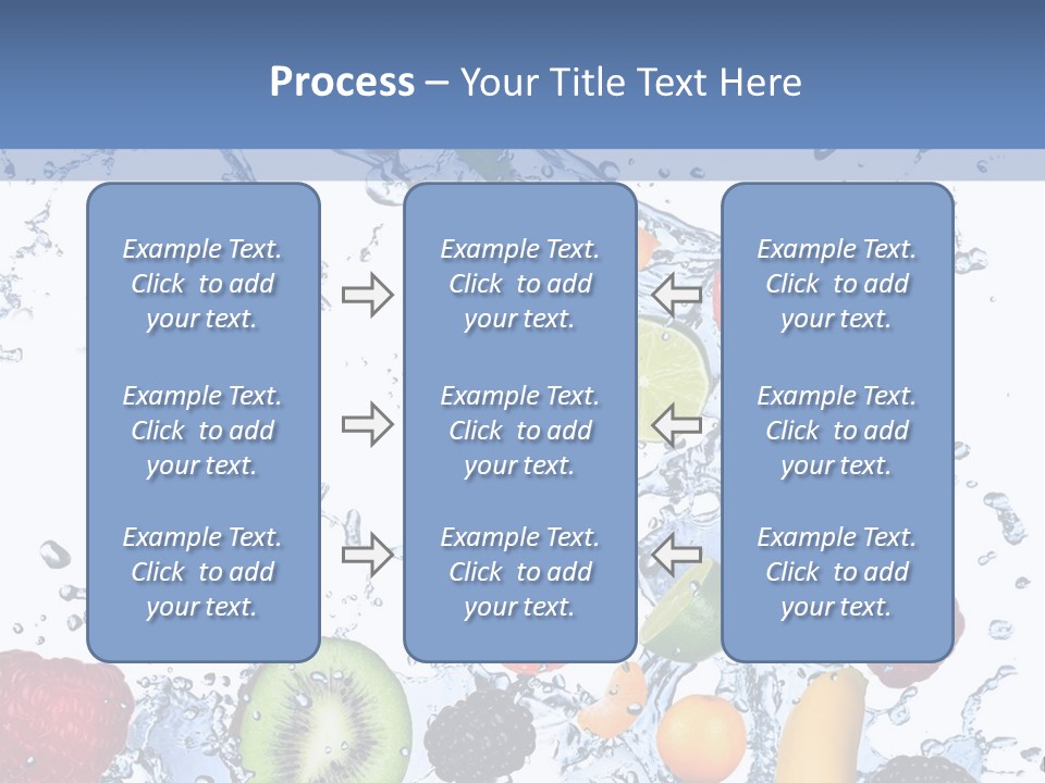 Splashing Citrus Water PowerPoint Template