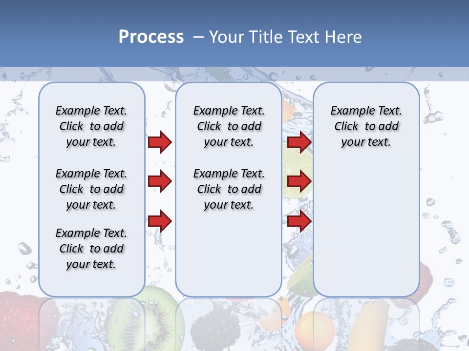 Splashing Citrus Water PowerPoint Template
