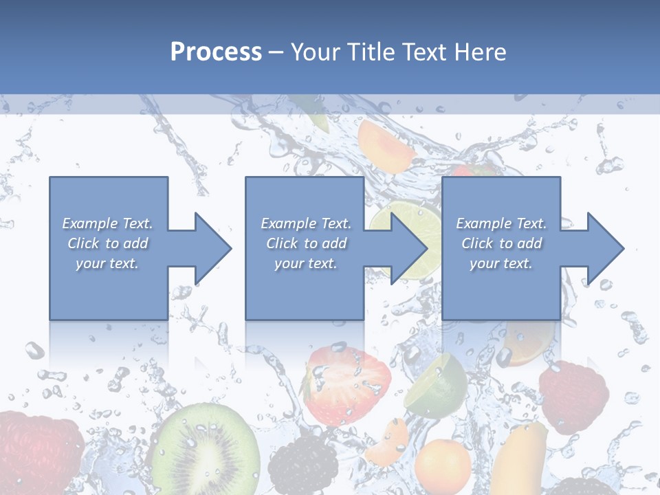 Splashing Citrus Water PowerPoint Template