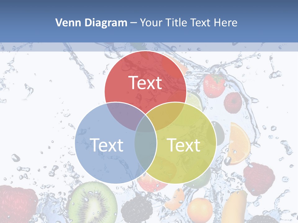 Splashing Citrus Water PowerPoint Template