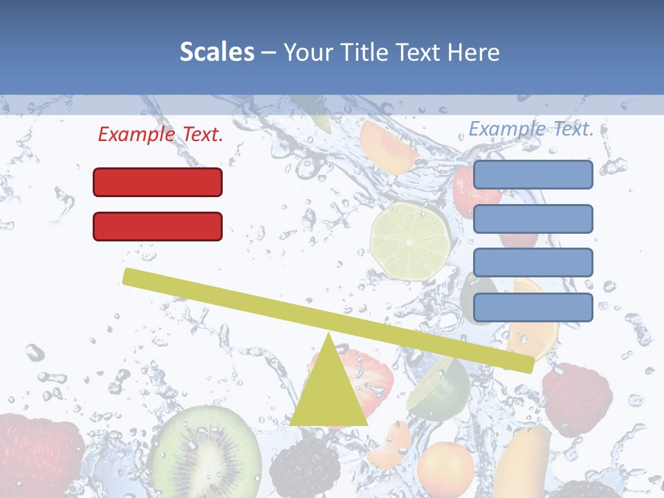 Splashing Citrus Water PowerPoint Template