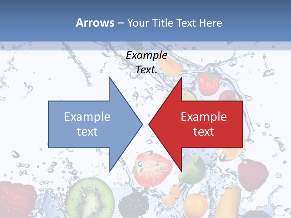 Splashing Citrus Water PowerPoint Template