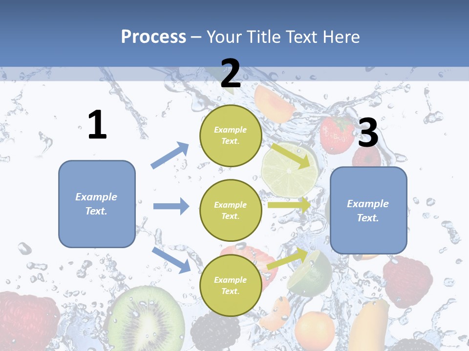 Splashing Citrus Water PowerPoint Template