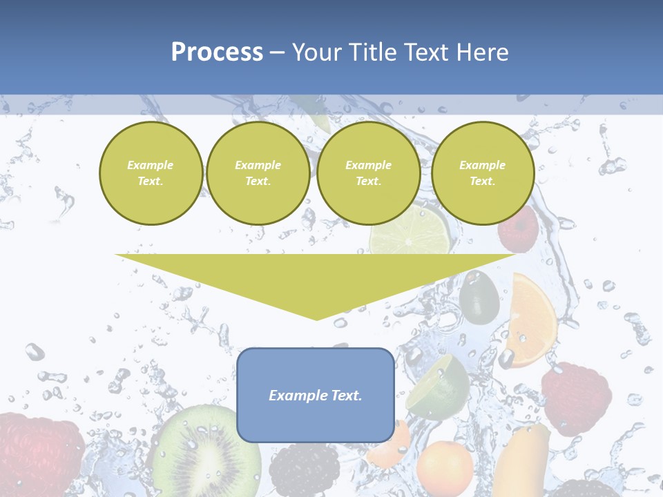 Splashing Citrus Water PowerPoint Template