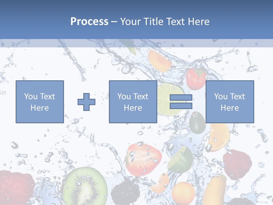 Splashing Citrus Water PowerPoint Template