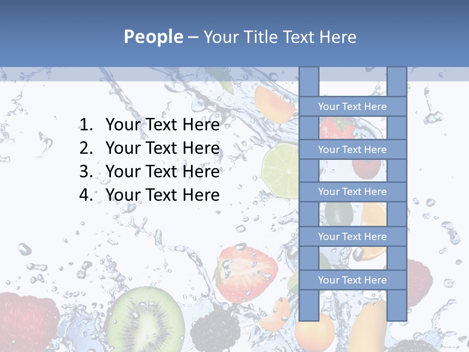 Splashing Citrus Water PowerPoint Template