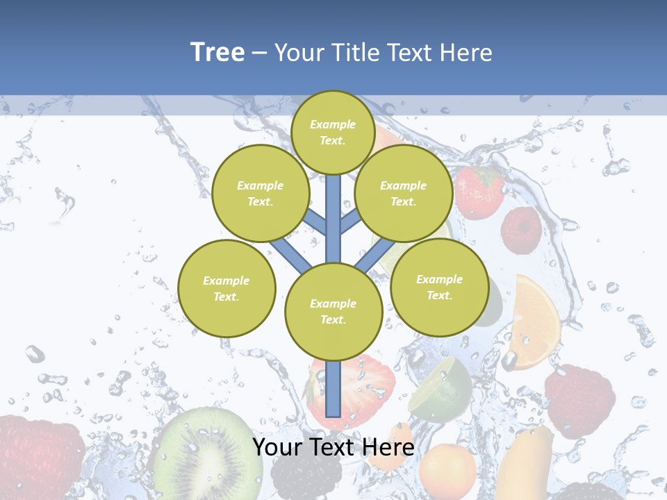 Splashing Citrus Water PowerPoint Template