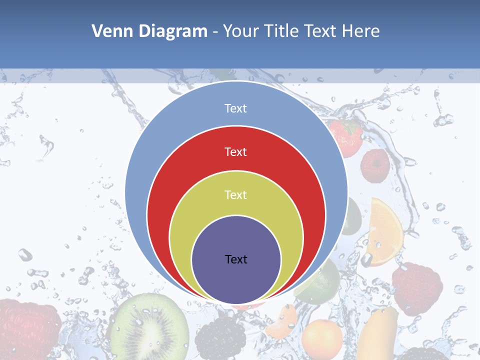 Splashing Citrus Water PowerPoint Template