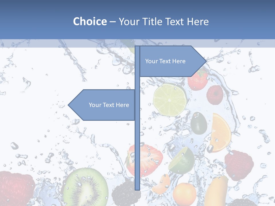 Splashing Citrus Water PowerPoint Template