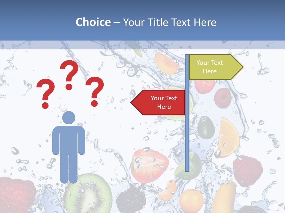 Splashing Citrus Water PowerPoint Template