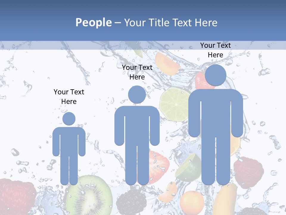 Splashing Citrus Water PowerPoint Template