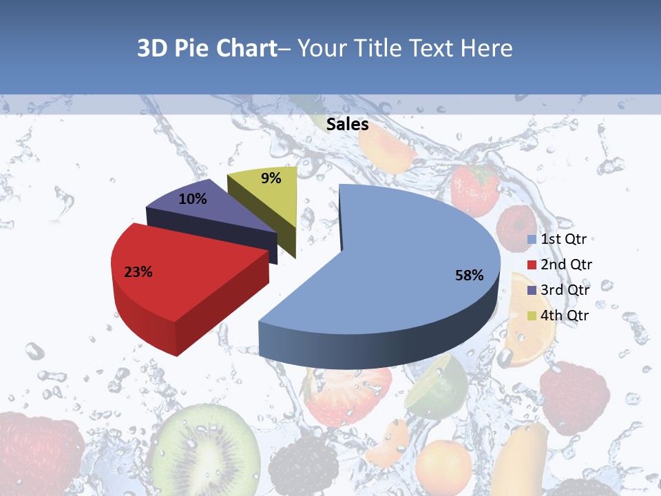 Splashing Citrus Water PowerPoint Template