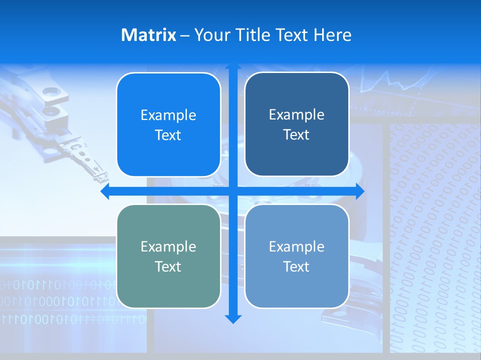 Cyberspace Science Network PowerPoint Template