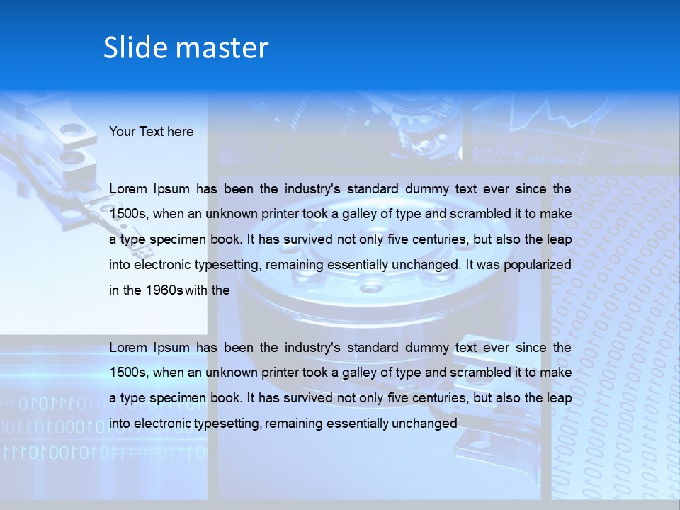 Cyberspace Science Network PowerPoint Template