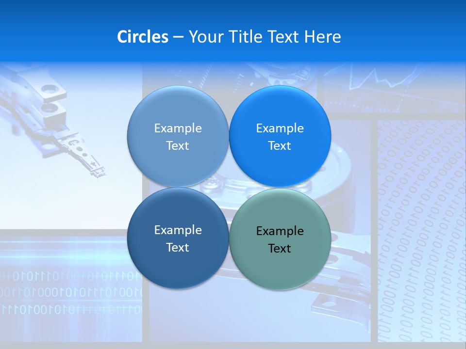 Cyberspace Science Network PowerPoint Template