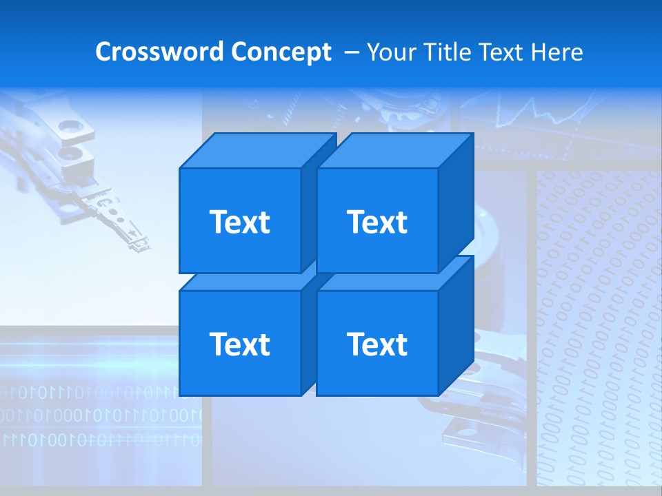 Cyberspace Science Network PowerPoint Template