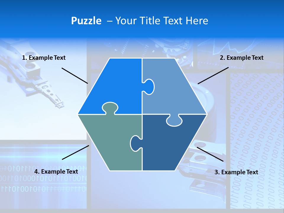 Cyberspace Science Network PowerPoint Template
