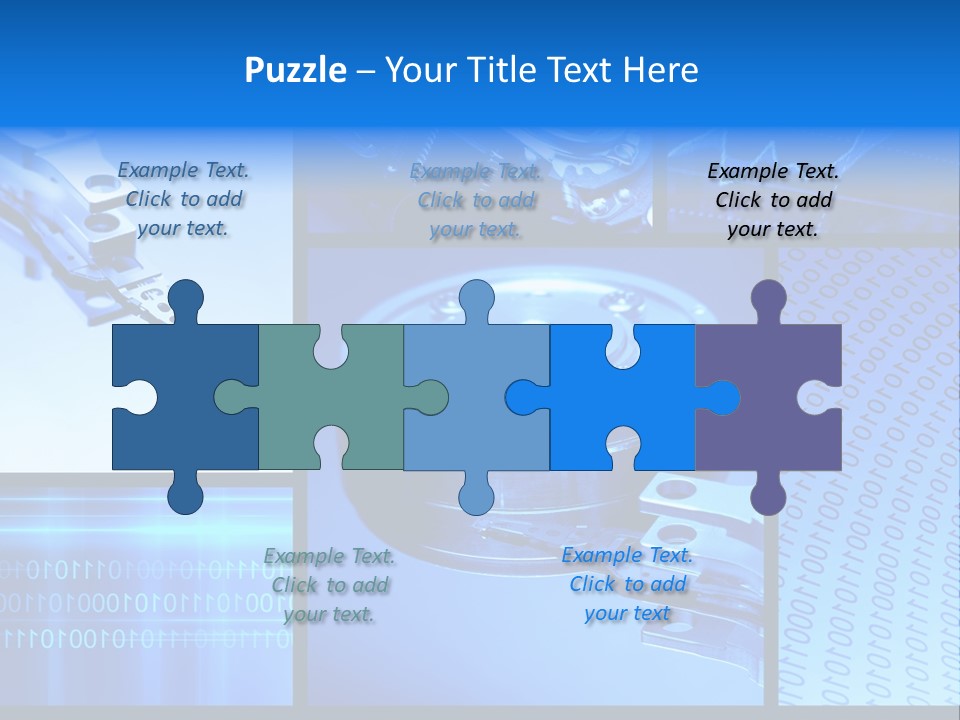 Cyberspace Science Network PowerPoint Template