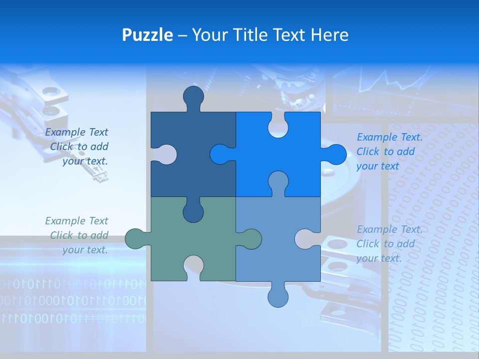 Cyberspace Science Network PowerPoint Template