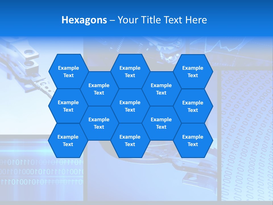 Cyberspace Science Network PowerPoint Template