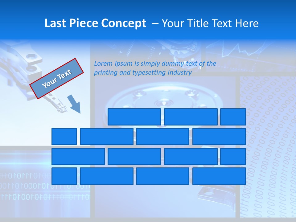 Cyberspace Science Network PowerPoint Template