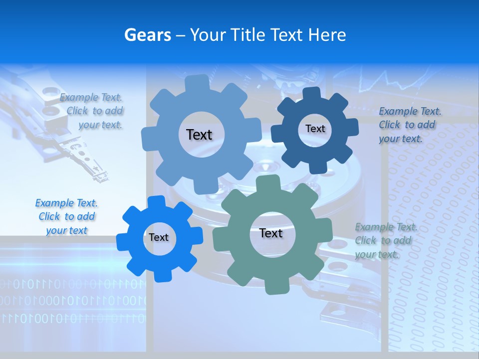 Cyberspace Science Network PowerPoint Template