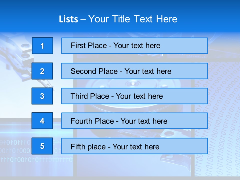 Cyberspace Science Network PowerPoint Template