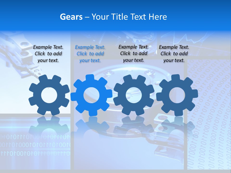 Cyberspace Science Network PowerPoint Template