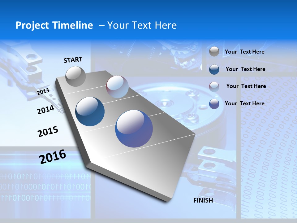 Cyberspace Science Network PowerPoint Template
