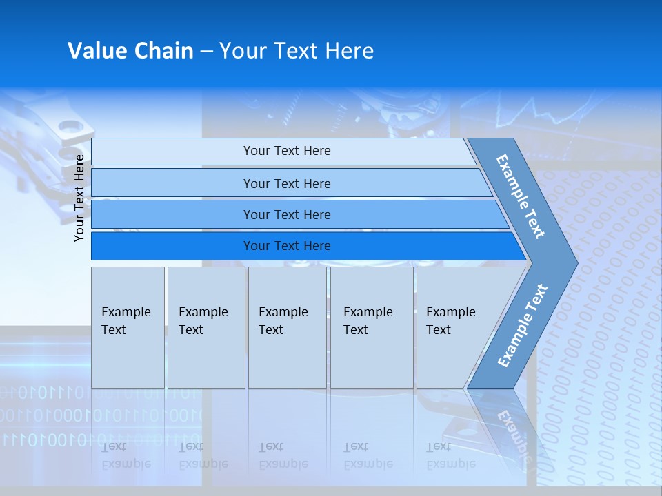 Cyberspace Science Network PowerPoint Template