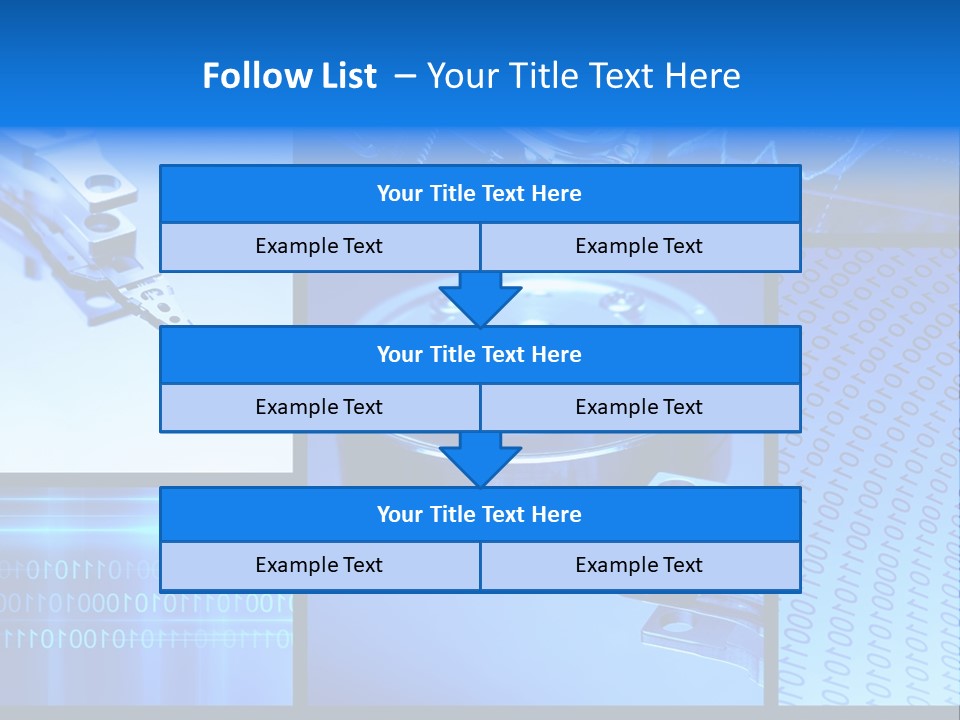 Cyberspace Science Network PowerPoint Template
