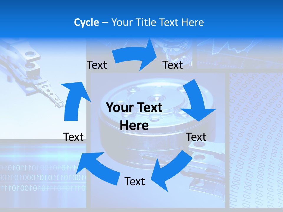 Cyberspace Science Network PowerPoint Template