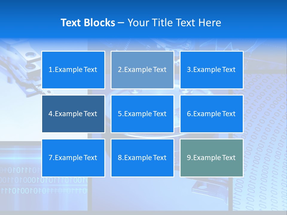 Cyberspace Science Network PowerPoint Template