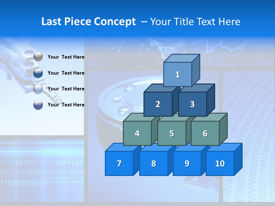 Cyberspace Science Network PowerPoint Template