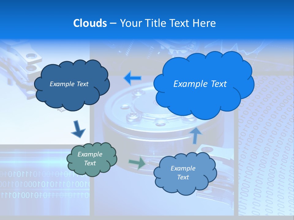 Cyberspace Science Network PowerPoint Template