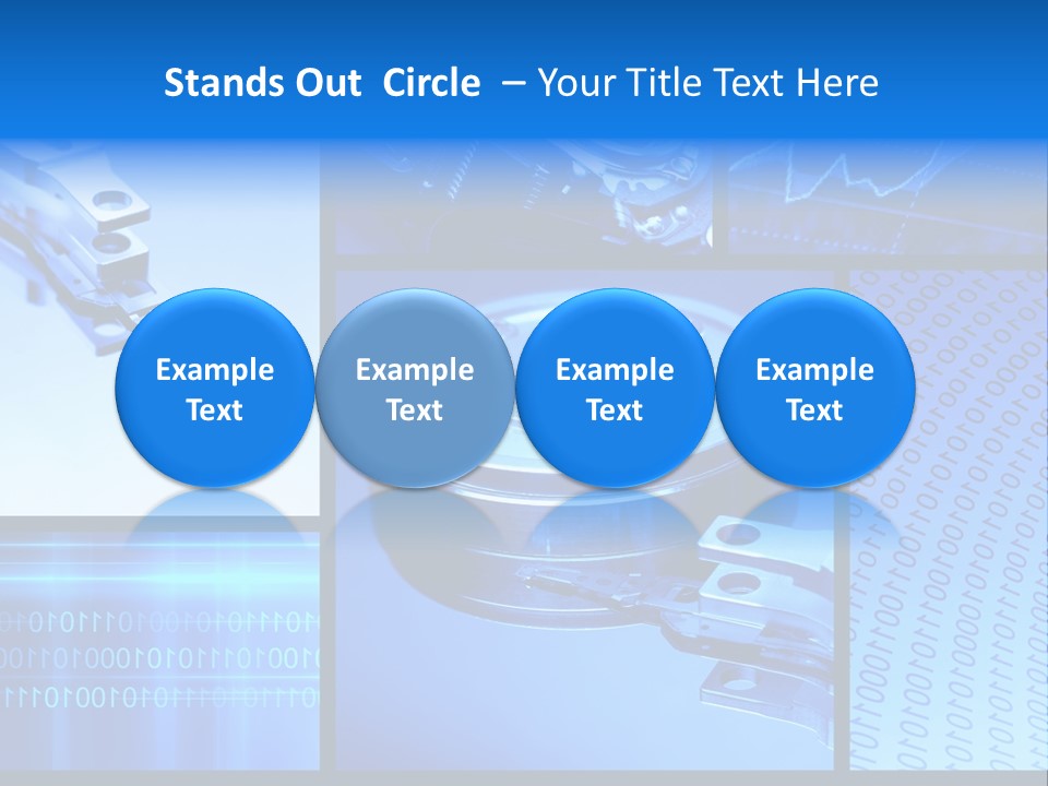 Cyberspace Science Network PowerPoint Template