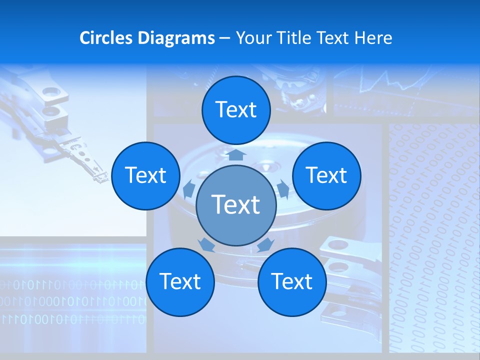 Cyberspace Science Network PowerPoint Template