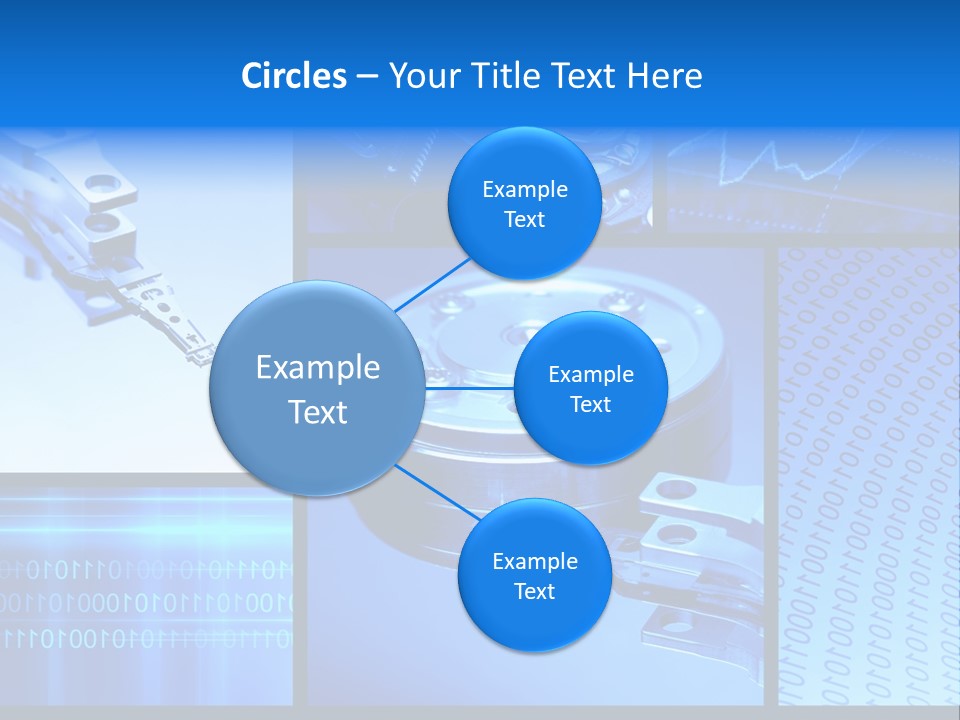 Cyberspace Science Network PowerPoint Template