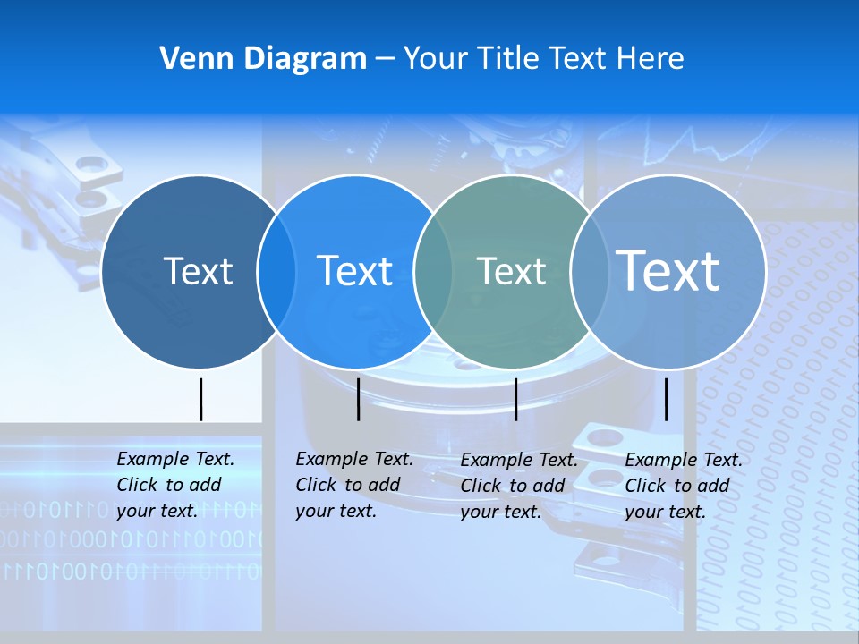 Cyberspace Science Network PowerPoint Template