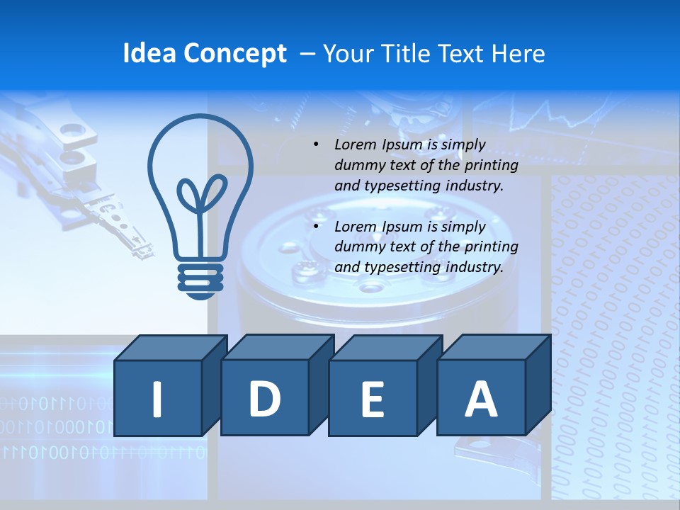 Cyberspace Science Network PowerPoint Template