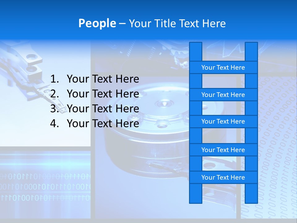 Cyberspace Science Network PowerPoint Template