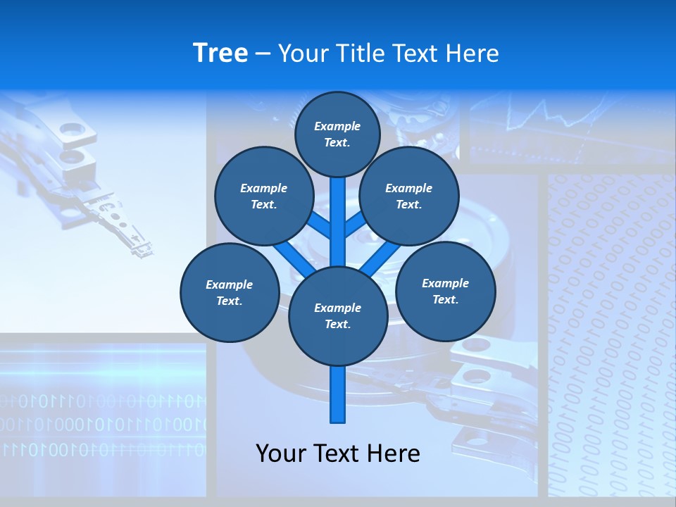 Cyberspace Science Network PowerPoint Template