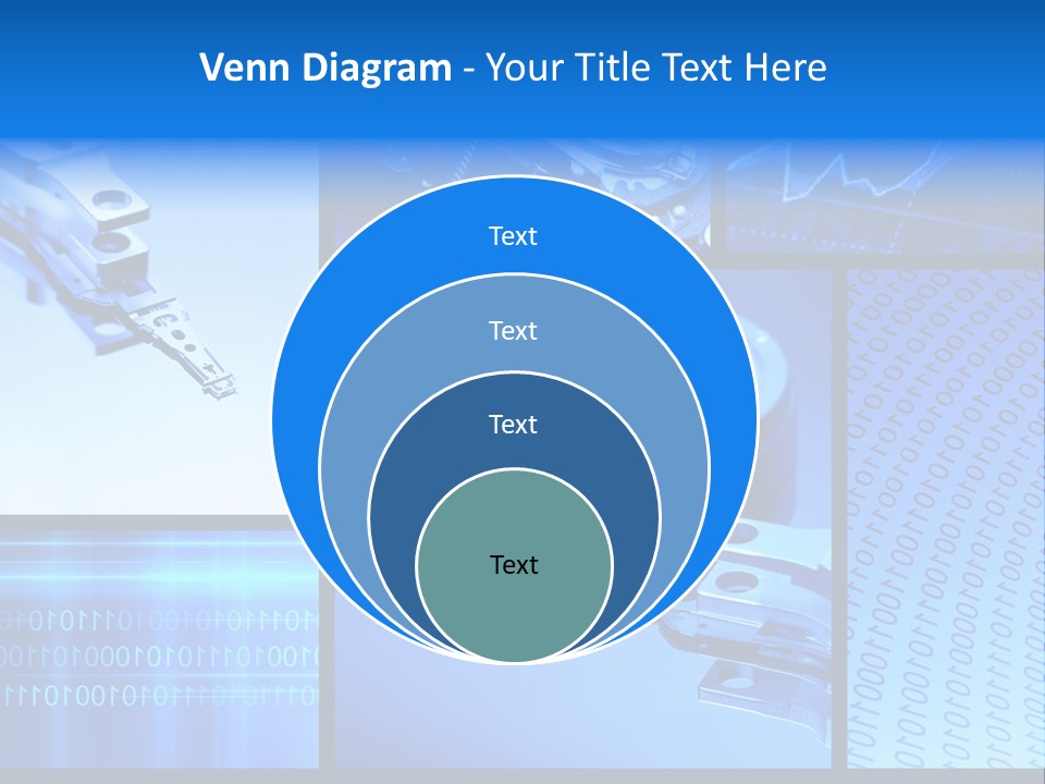 Cyberspace Science Network PowerPoint Template