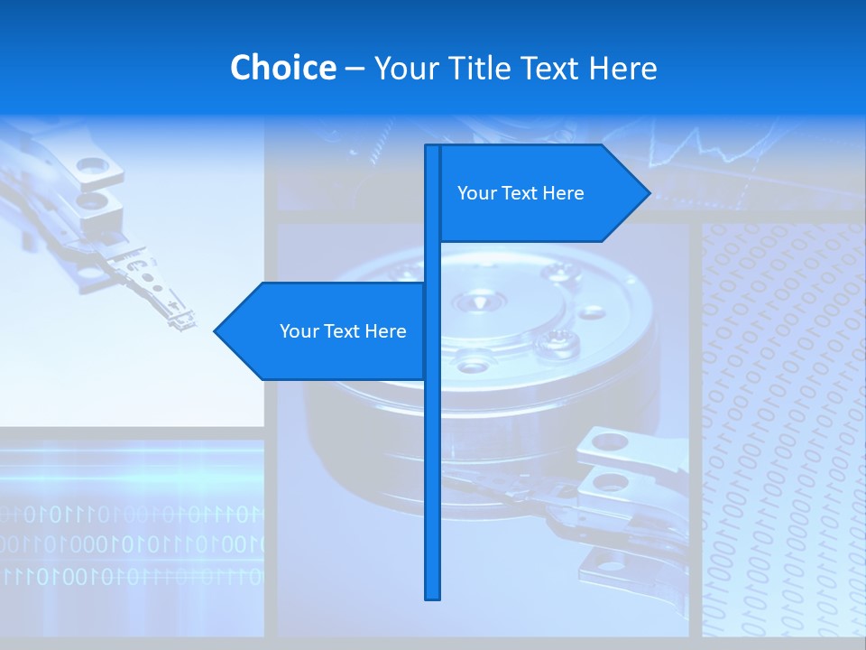 Cyberspace Science Network PowerPoint Template