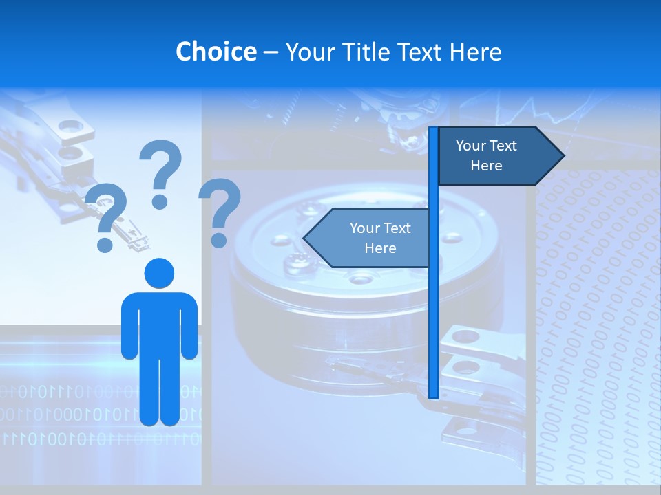 Cyberspace Science Network PowerPoint Template