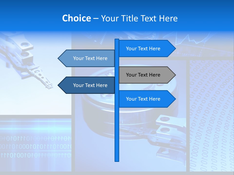 Cyberspace Science Network PowerPoint Template