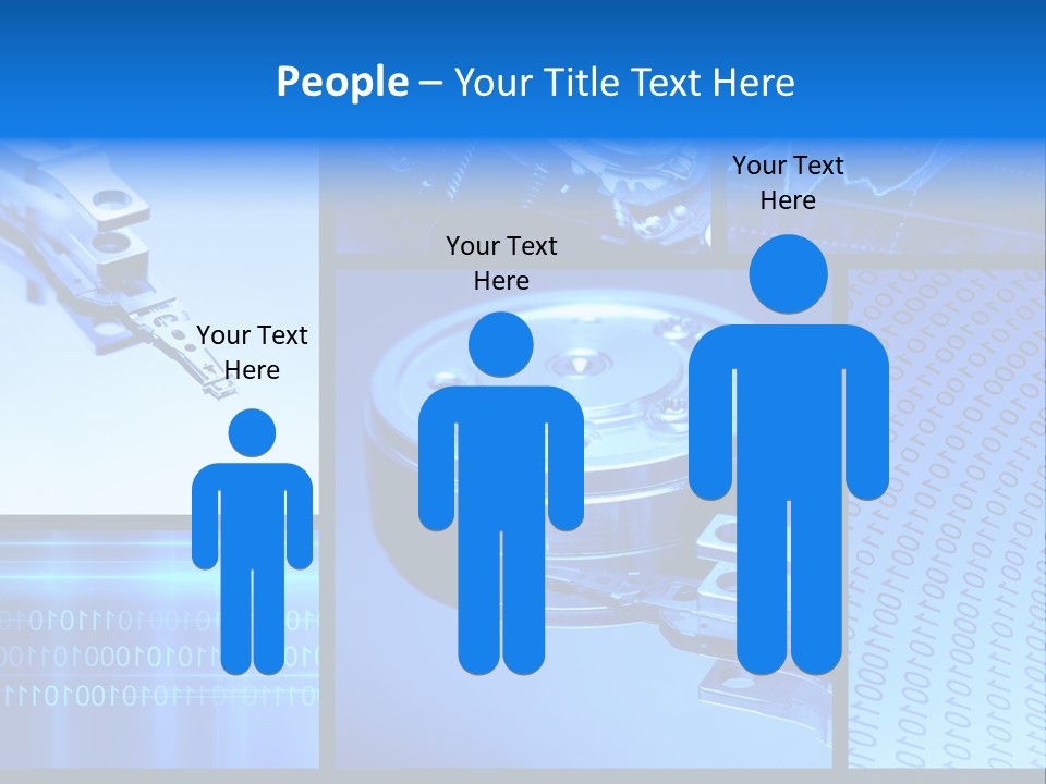 Cyberspace Science Network PowerPoint Template
