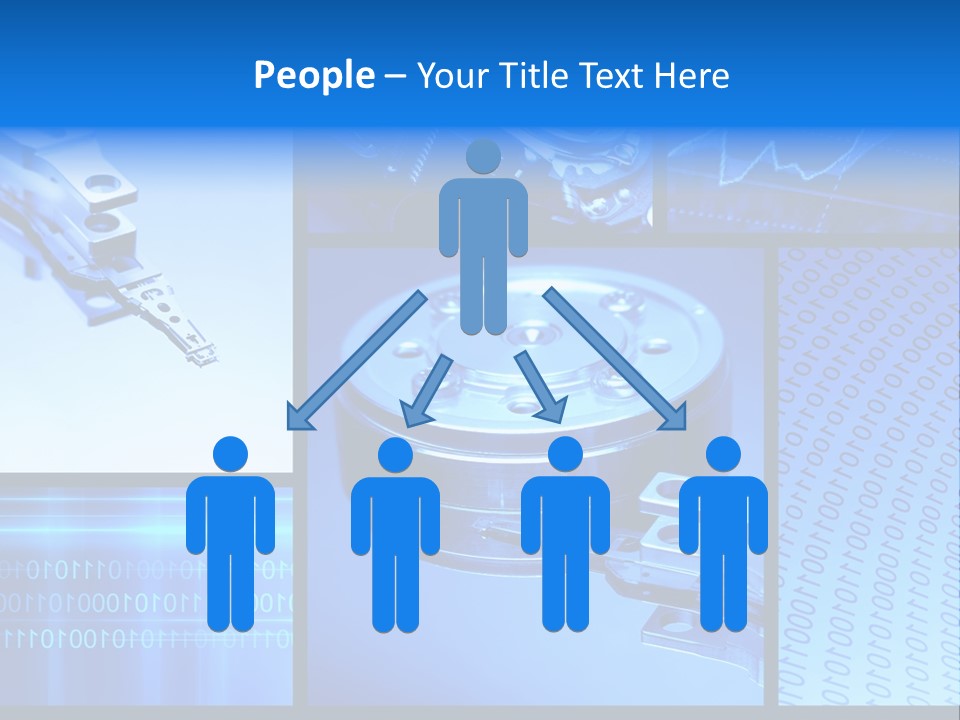Cyberspace Science Network PowerPoint Template
