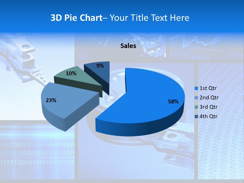 Cyberspace Science Network PowerPoint Template