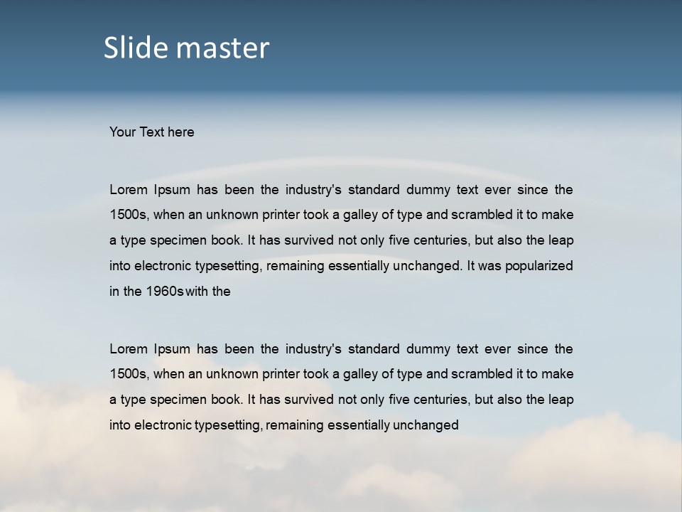 Landscape Lenticular Light PowerPoint Template